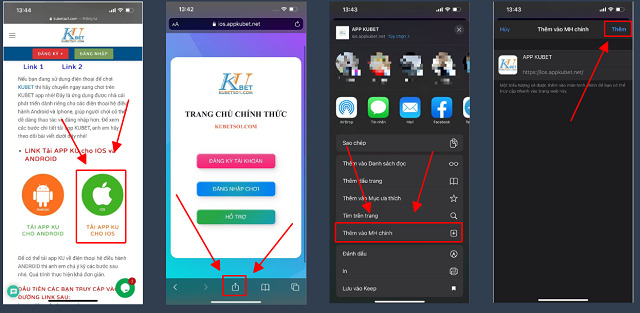 Tải app Kubet cho điện thoại iOS